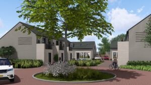 Plein met boom Luyksgestel