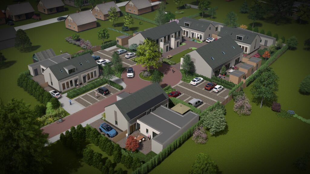 ogelvlucht vanuit Meerendreef Luyksgestel