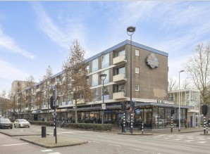 Zijkant appartementengebouw Louis Bouwmeesterplein