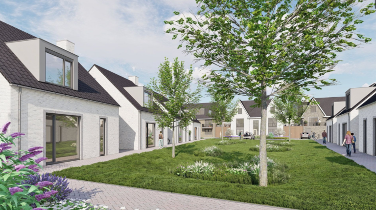 straatbeeld patiowoningen Hof van Blom