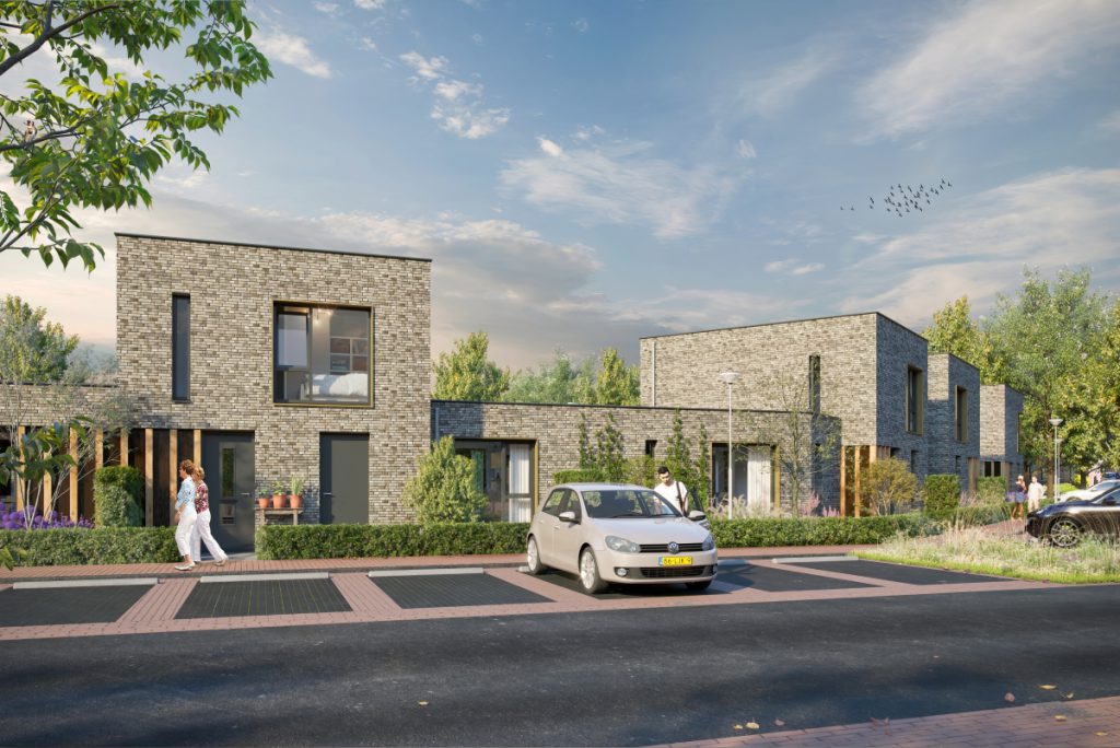 Impressie straatbeeld Vogelhof vanaf Houtsnip