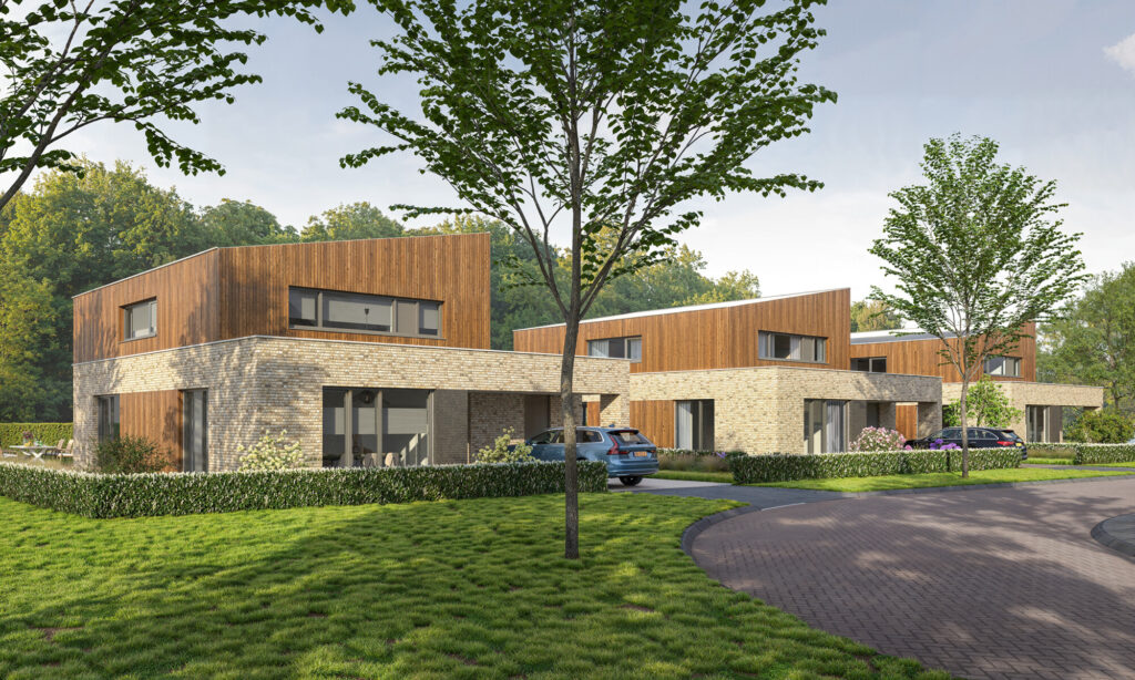 Straatbeeld bungalow bwnr 52-54