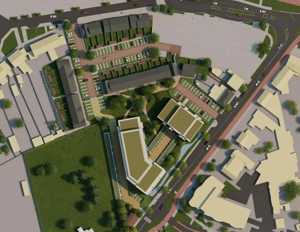 Vogelvlucht EMA - De groene kamer bij presentatie raad 18-6-25