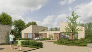 Straatbeeld Bis Rythoviusweg bungalows