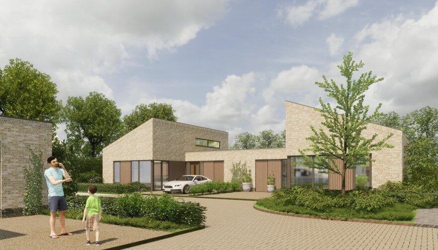 Straatbeeld Bis Rythoviusweg bungalows