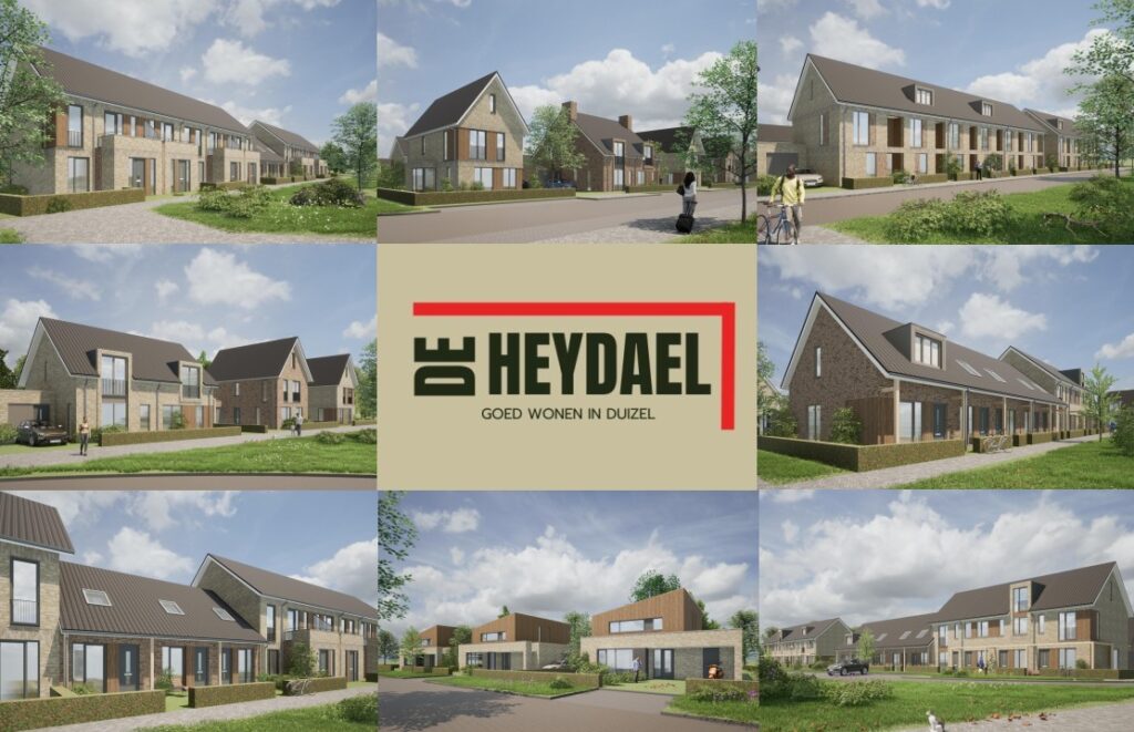 Voorlopige collage woningtypes De Heydael